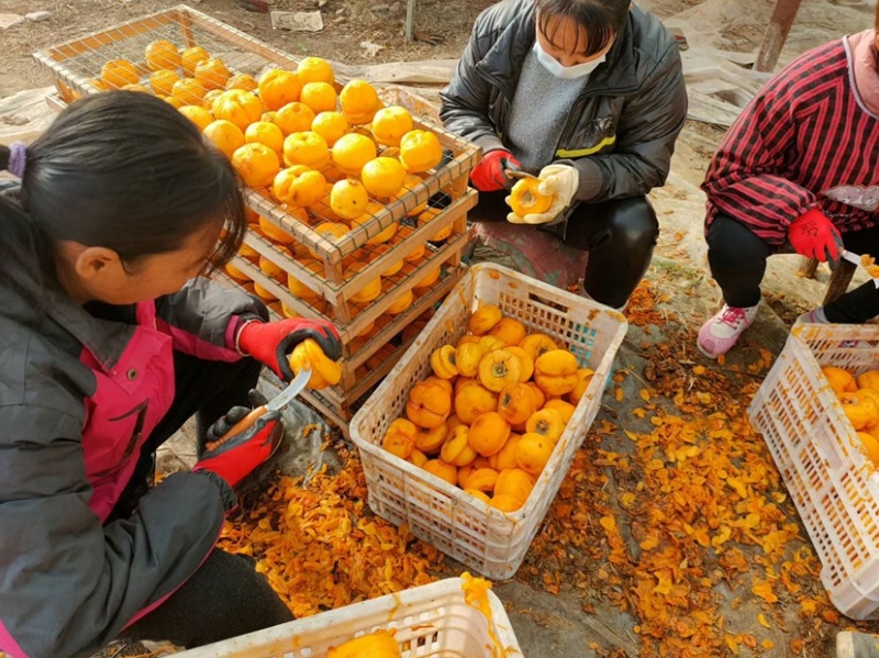 红心柿饼，甜而不腻，无任何添加剂