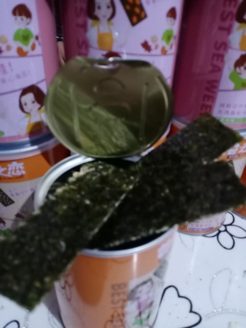 海苔芝麻夹心海苔炒米味等多个口味芝麻海苔芝麻夹心海苔脆海