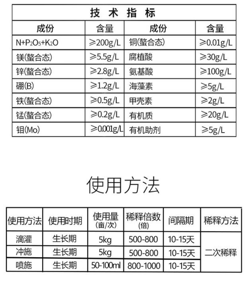 必互叶绿乐冲施滴灌灌根使用5kg/桶