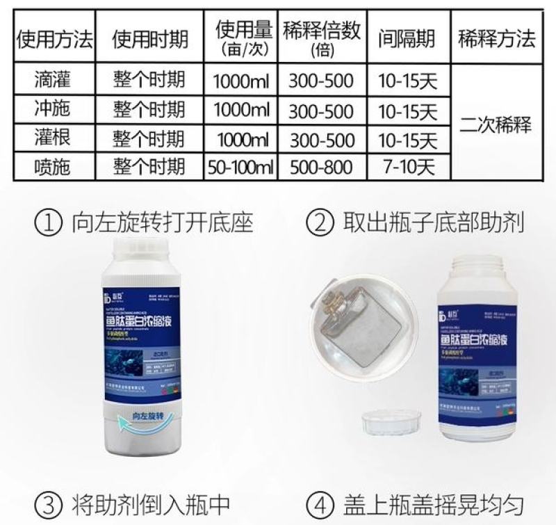必互鱼肽蛋白浓缩液1000ml多聚磷酸酐