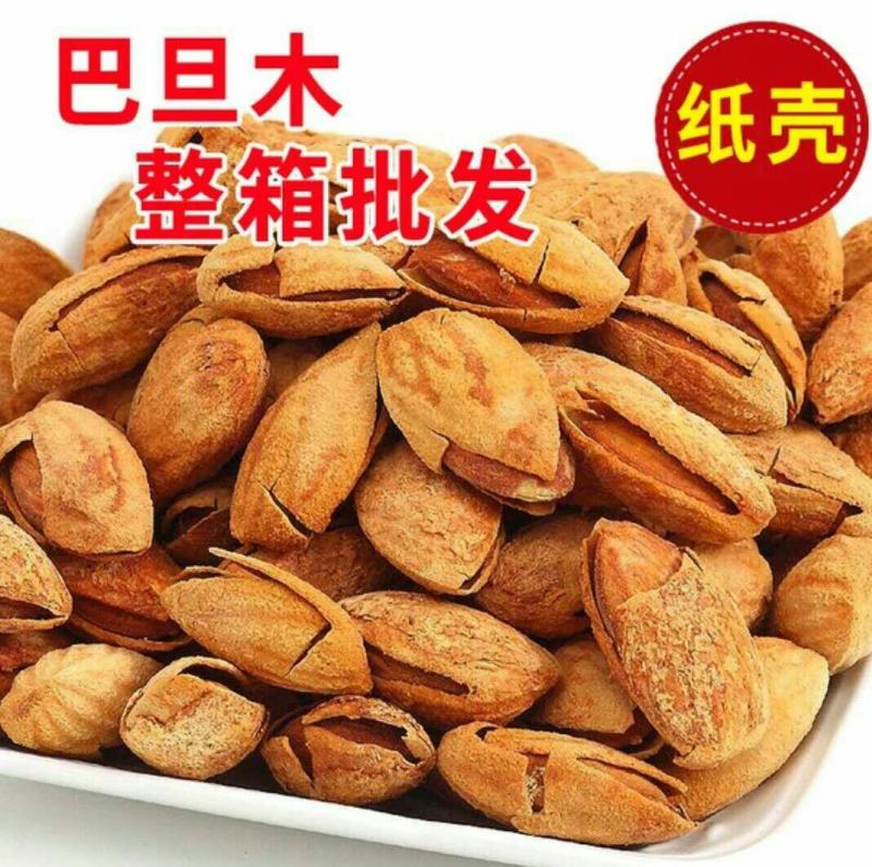批发【巴旦木NP果~龙果】壳巴旦木都有香脆可口薄皮整箱批