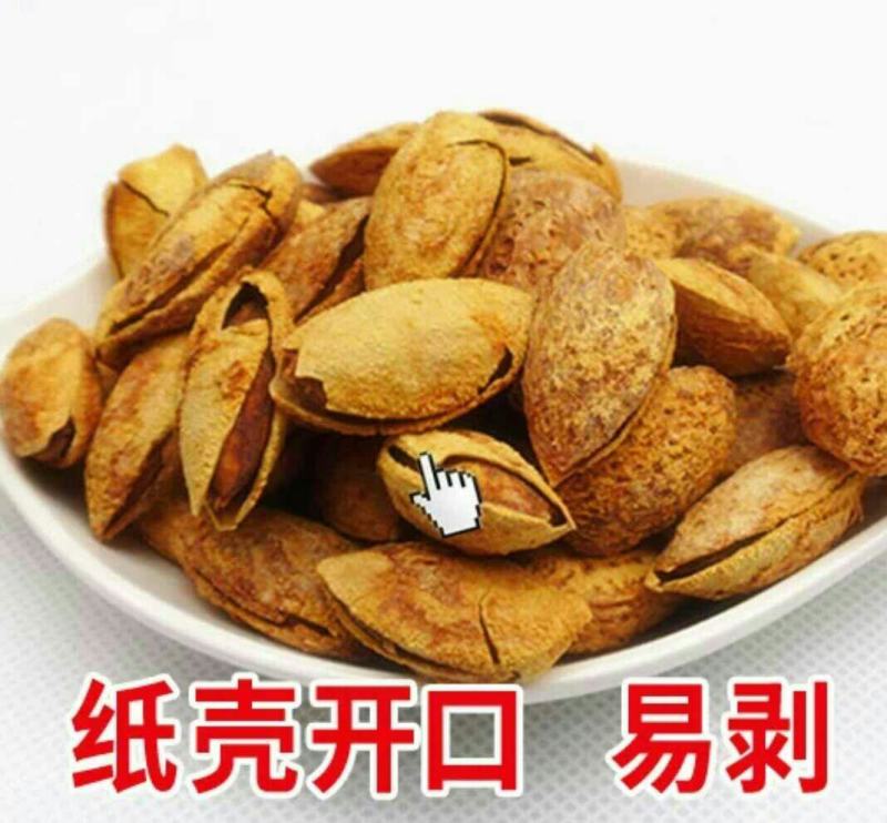 批发【巴旦木NP果~龙果】壳巴旦木都有香脆可口薄皮整箱批
