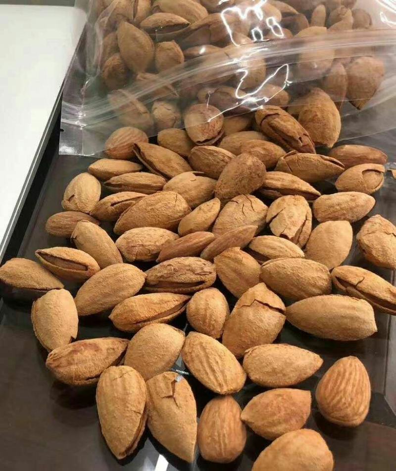 批发【巴旦木NP果~龙果】壳巴旦木都有香脆可口薄皮整箱批