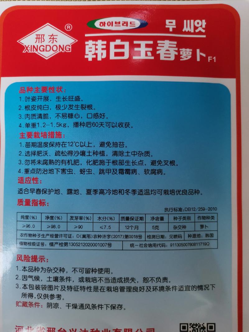 【优质】早春耐热耐抽水果萝卜口感爽脆不倒瓤青皮青肉