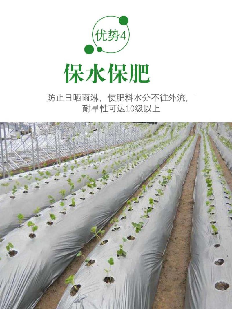 农用银黑双色反光地膜除草膜防虫加厚薄膜果树果园蔬菜大棚