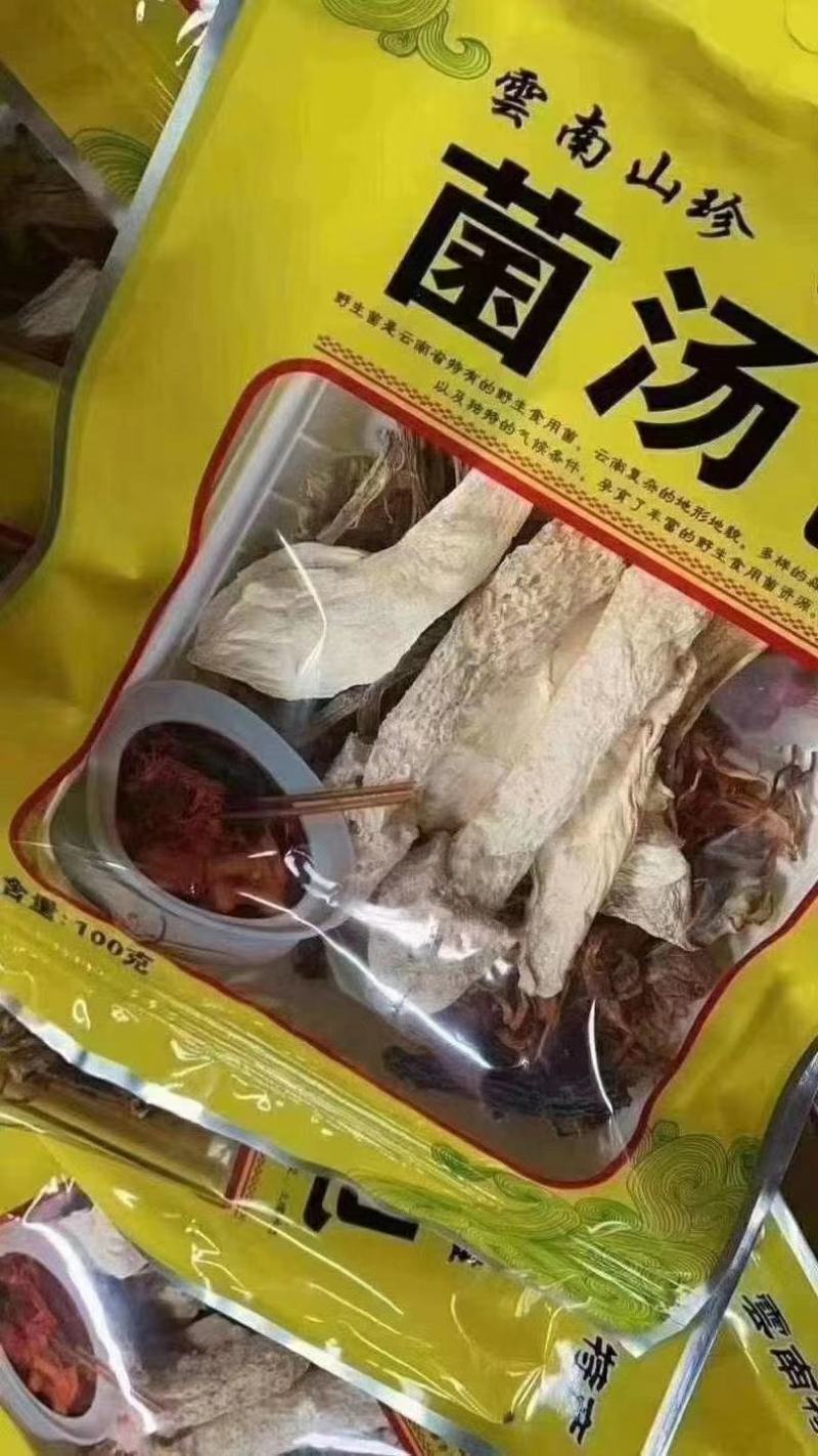 美味菌汤包七彩野生菌汤包袋装云南特产