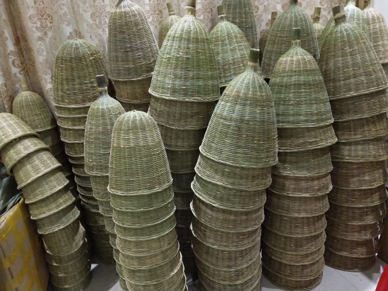 竹编竹制品手工竹编收蜂笼捕蜂笼招蜂笼加大竹编捕蜂器蜜蜂透