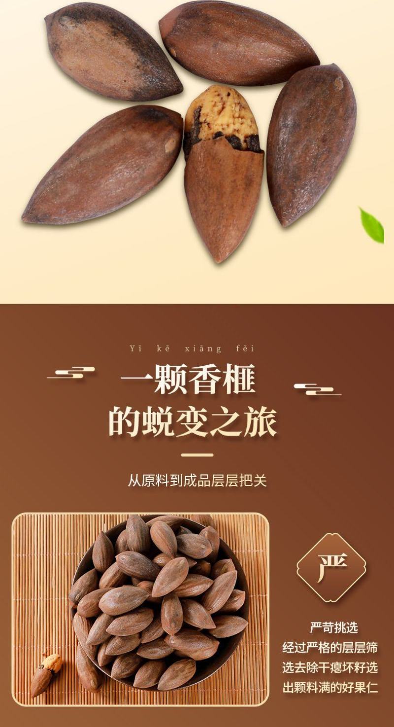 香榧之乡新货上市，浙江东阳榧农传统工艺炒制，口味纯正