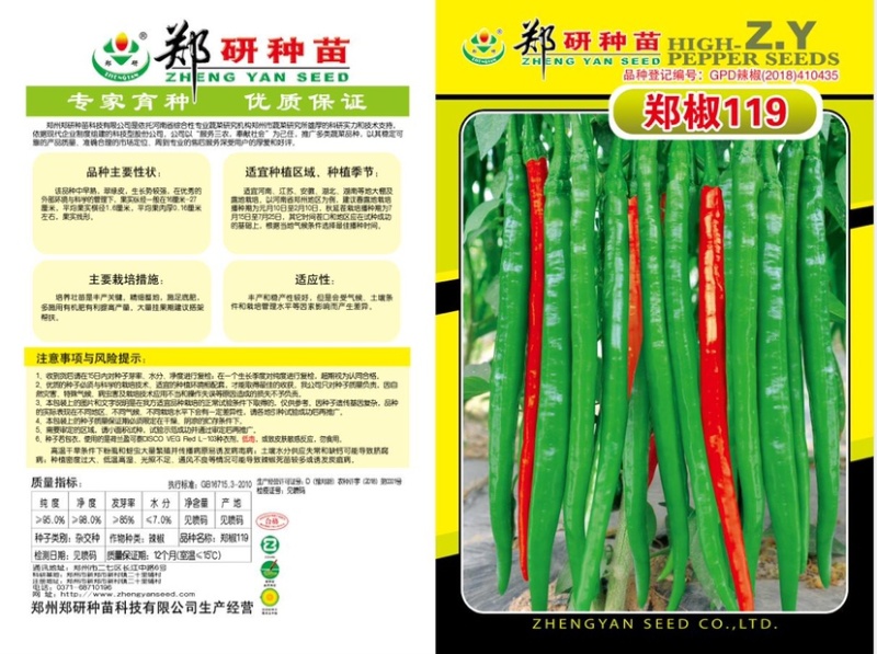 郑研线椒种子亮绿色辣味香浓果长50厘米椒条顺直