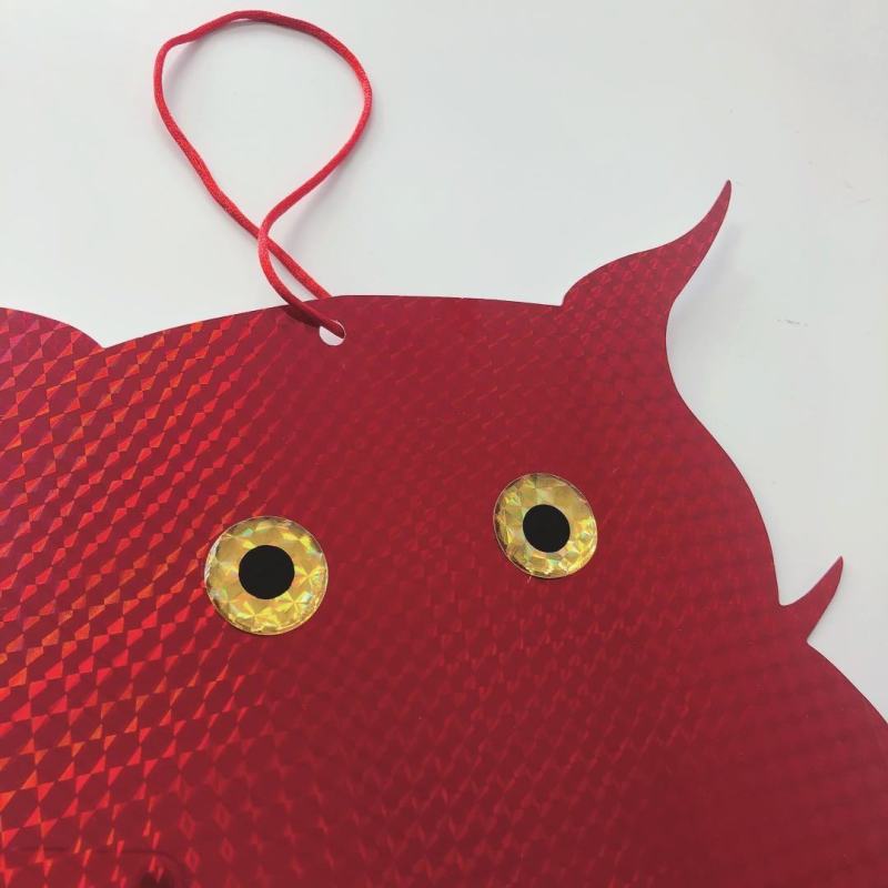 双面反光驱鸟器猫头鹰驱鸟器阳台果树驱鸟彩带吓鸟带仿真彩带