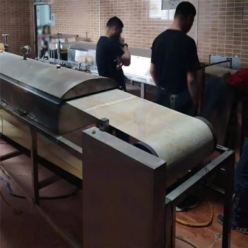 创业致富新型全自动数控仿手工蒸汽圆形凉皮粉皮河粉成型机