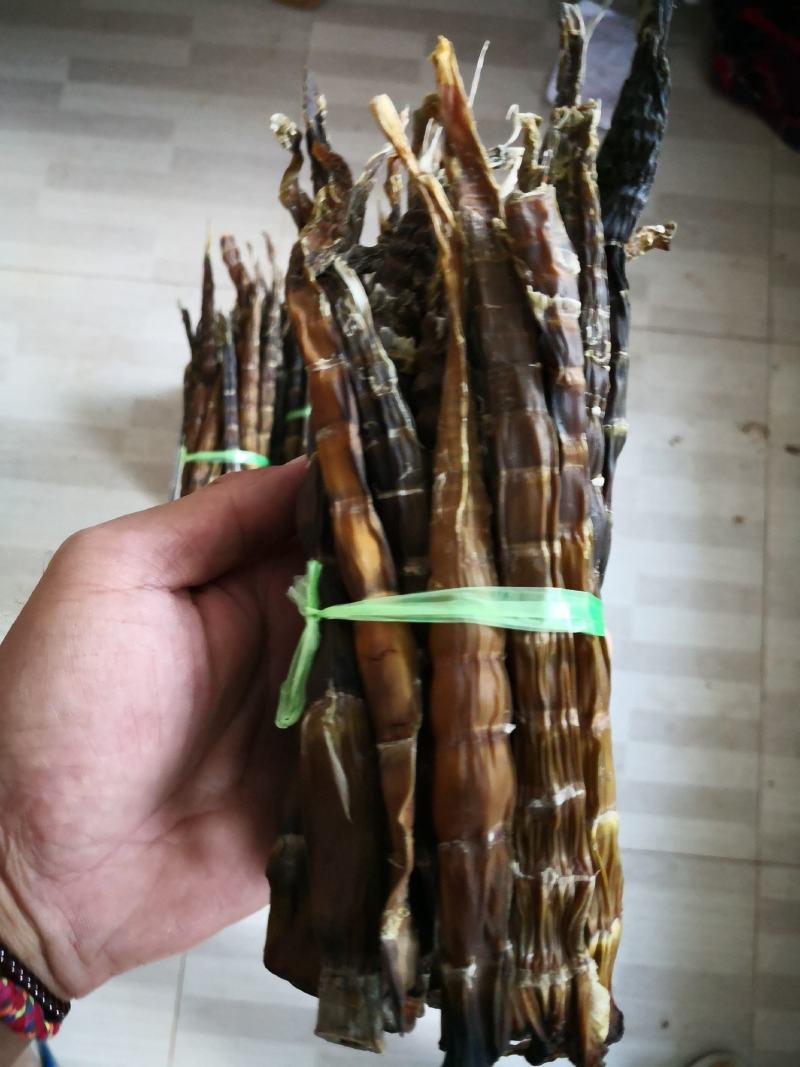 野生小竹笋笋干，刺竹笋笋干自然零添加水煮淡笋干