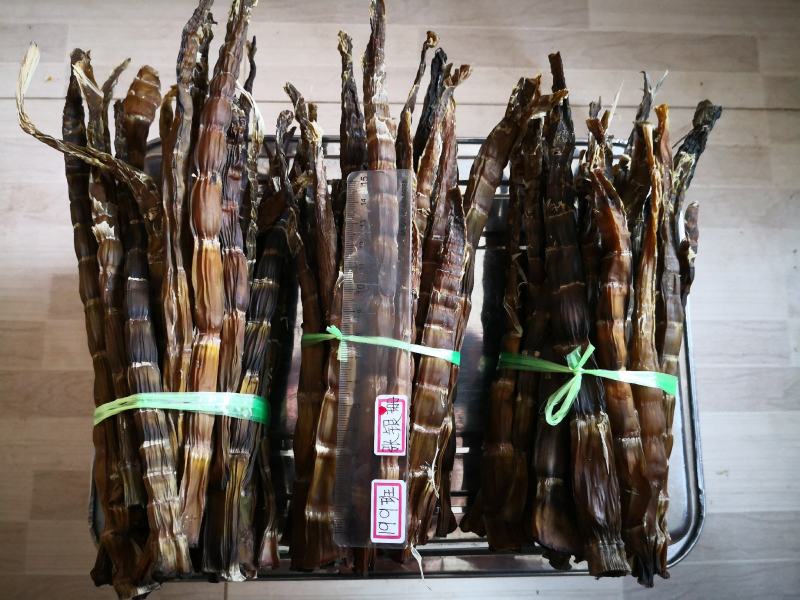 野生小竹笋笋干，刺竹笋笋干自然零添加水煮淡笋干