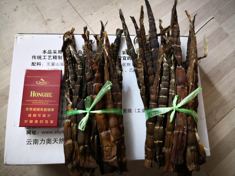 野生小竹笋笋干，刺竹笋笋干自然零添加水煮淡笋干