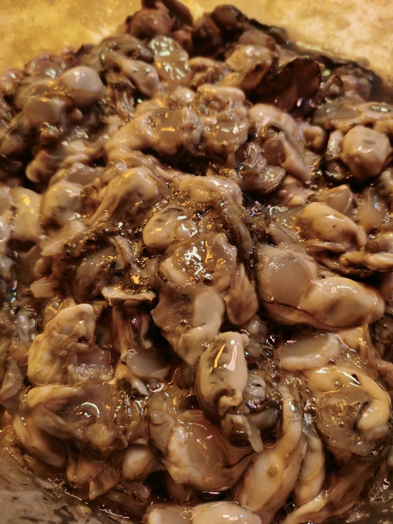 牡蛎肉原浆现挖新鲜美味