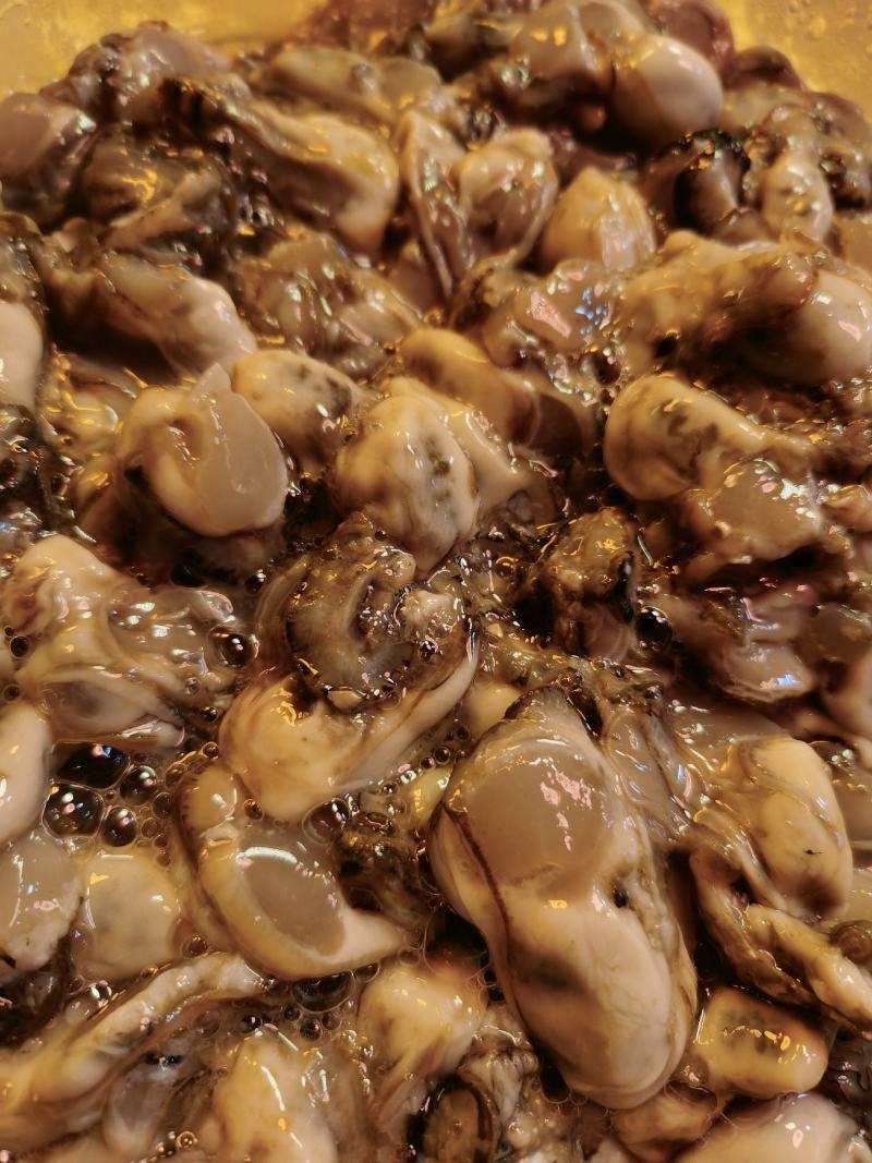 牡蛎肉原浆现挖新鲜美味