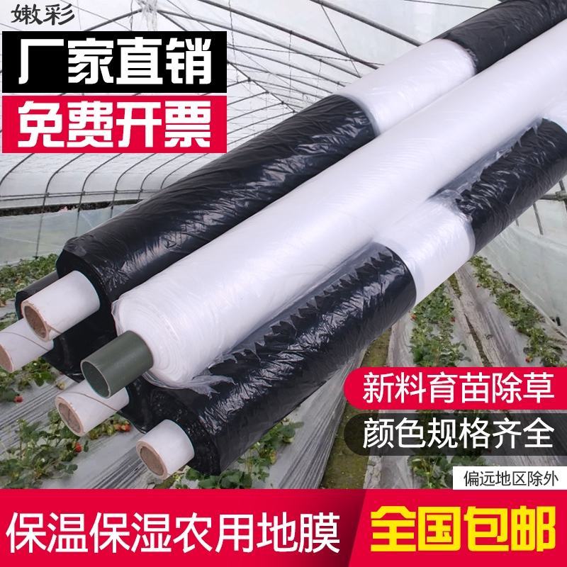 白地膜单白黑白农用地膜白膜薄膜除草膜花生蔬菜大棚育苗农资