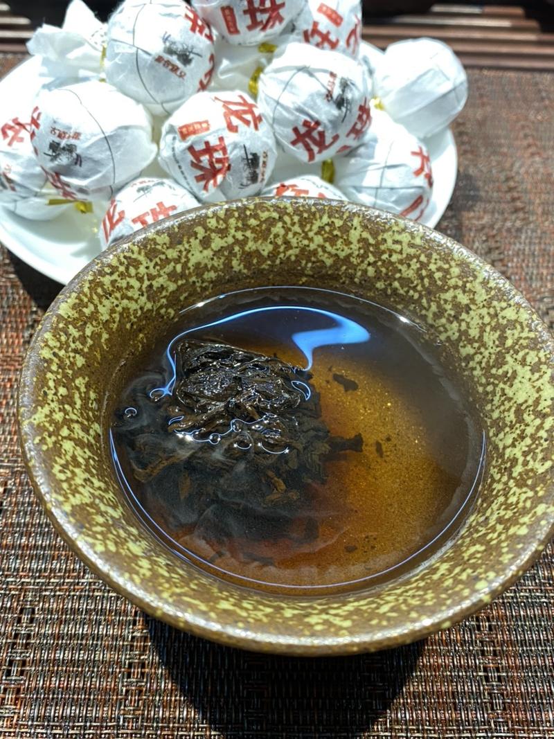 普洱茶熟茶龙珠暖冬茶方便携带好喝耐泡暖冬茶100克包邮