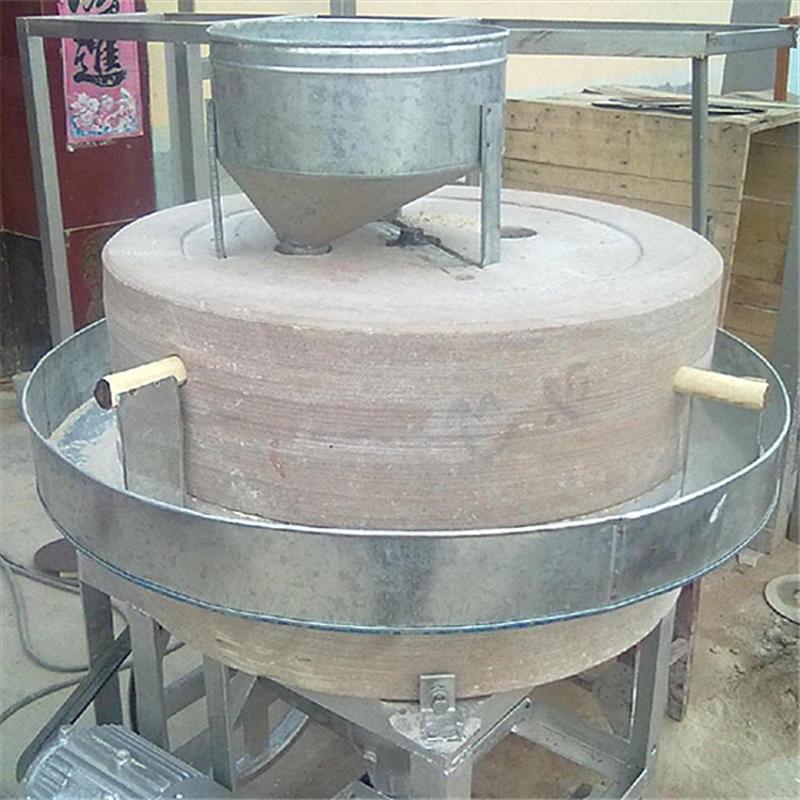 石磨机自动上料豆浆石磨电动石磨机芝麻香油石磨机