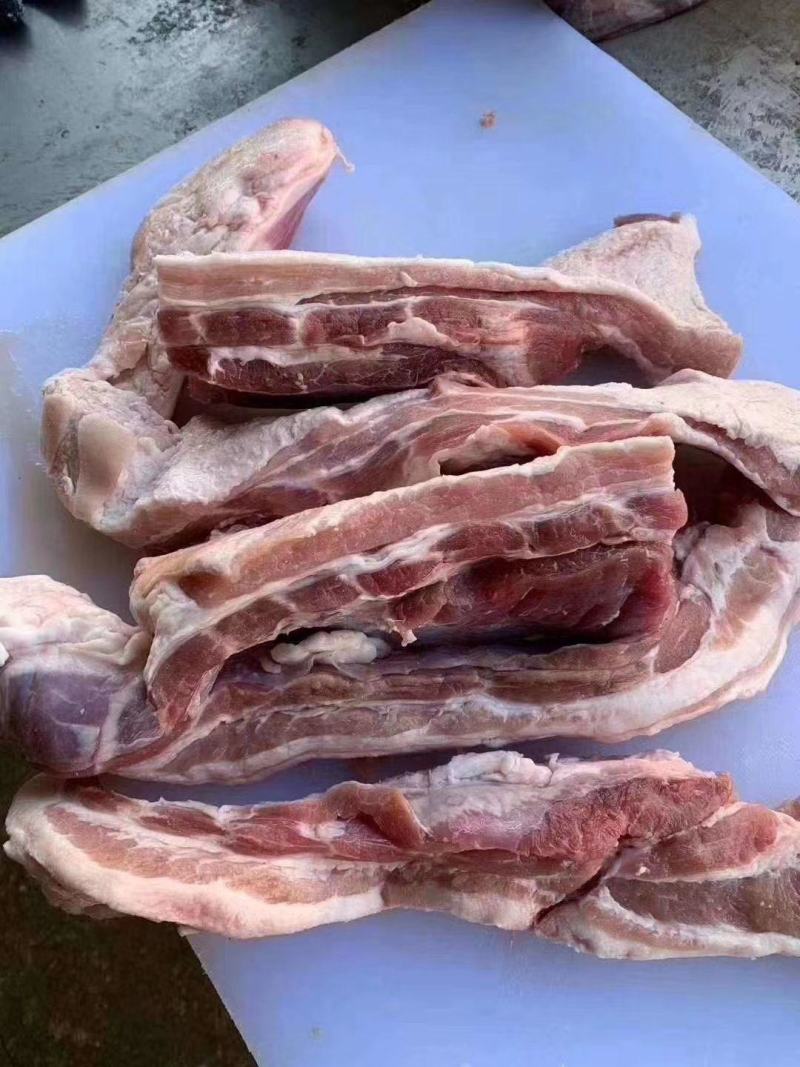 【推荐】去皮五花肉肉条，一箱二十斤量大价优欢迎咨询