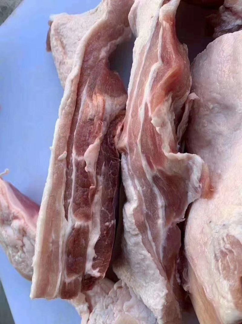 【推荐】去皮五花肉肉条，一箱二十斤量大价优欢迎咨询