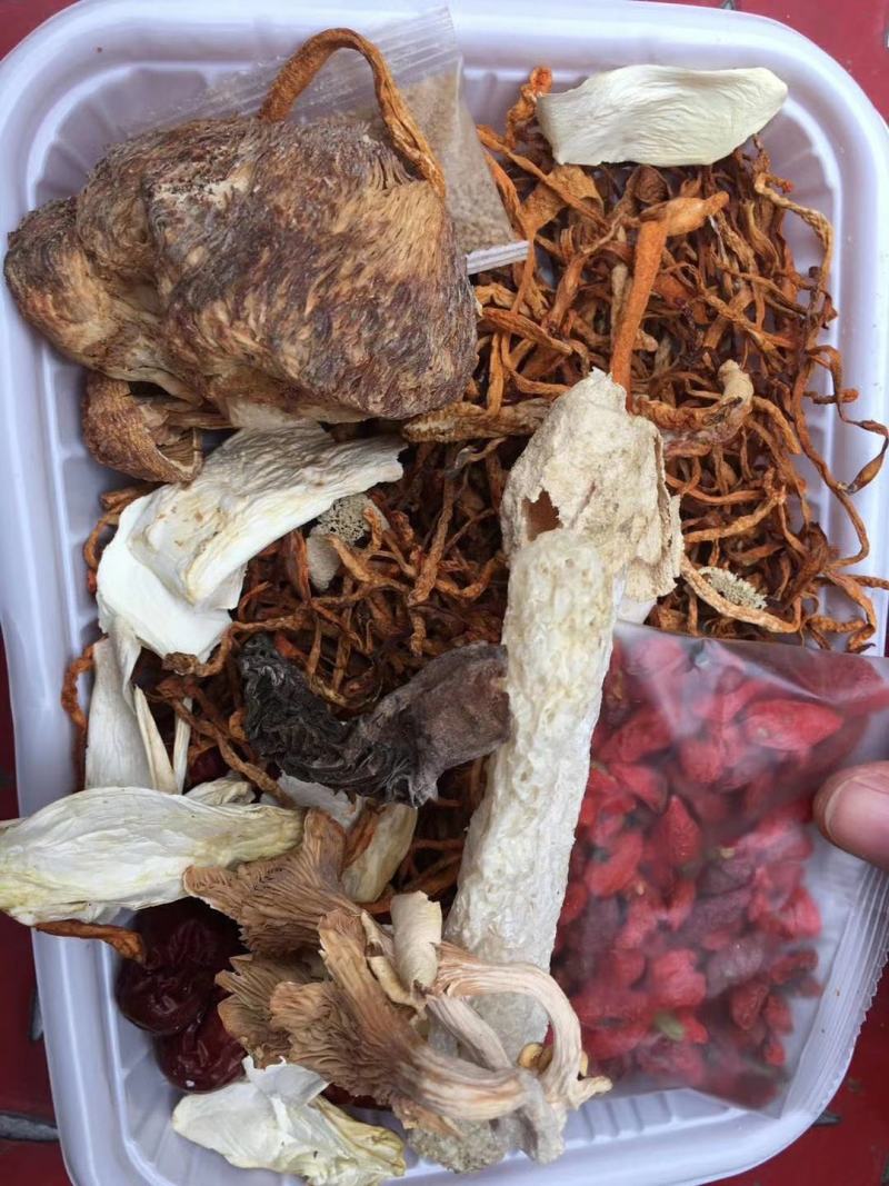 云南七彩菌汤包，多种蘑菇山珍美味，地摊展会火爆产品