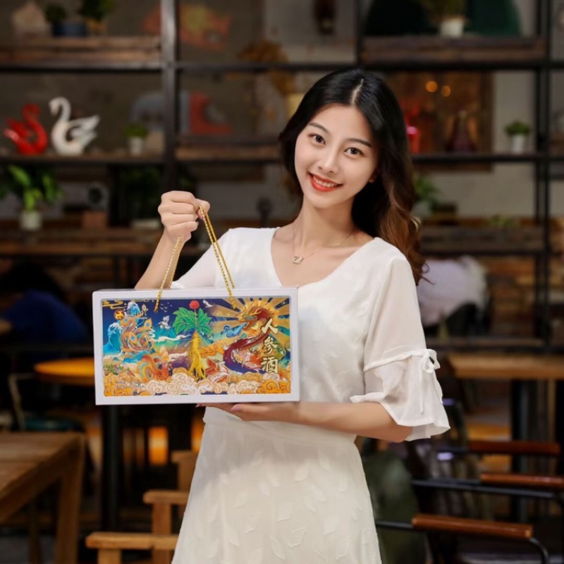 人参酒2两半装一箱6瓶42度精美厂家直发量大从优