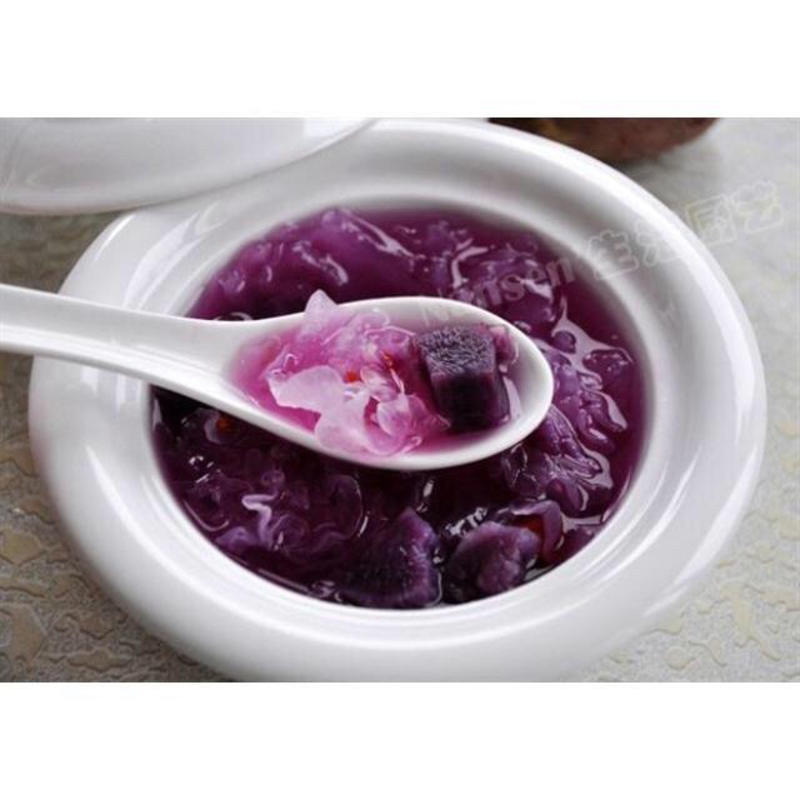 熟紫薯干脱水紫薯丁粒低温烘焙磨粉原料
