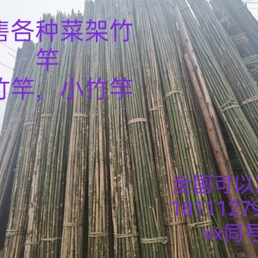 成都菜架竹竿搭架子粗细彩旗竹竿跳舞竹竿