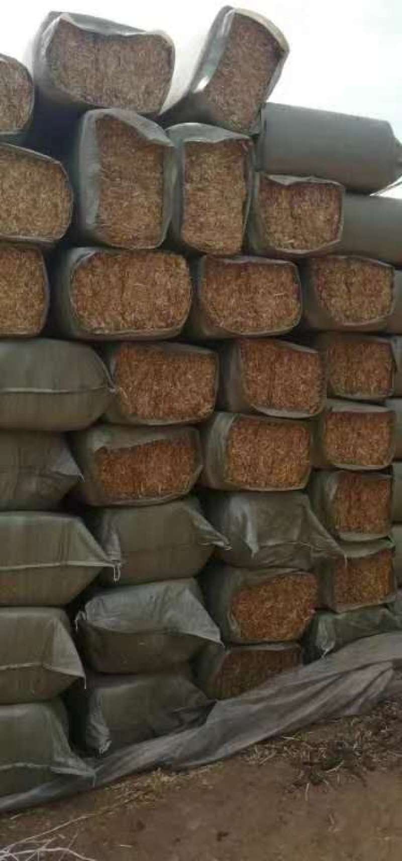 大量出售压缩稻壳，圆壳散包稻壳。