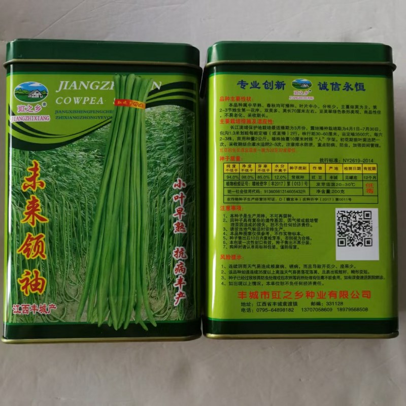 江西豇豆种子翠绿色田园豇绿美特长品种种子