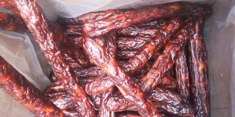 纯肉腊肠，传统手工川味麻辣肠，五香肠，风干肠