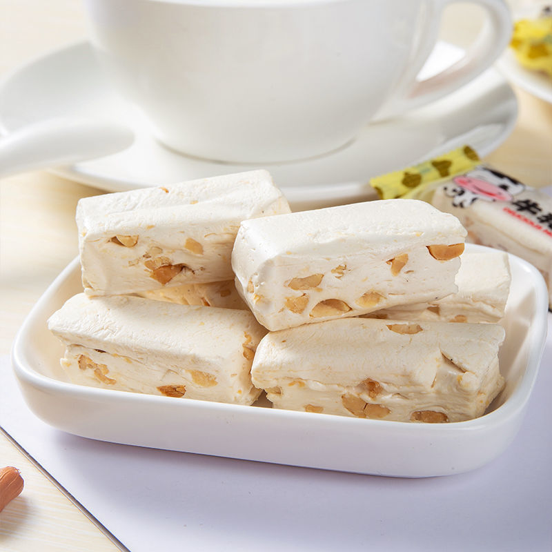 花生牛轧糖果批发网红零食品芝麻牛扎奶喜酥糖吃的整箱礼物1