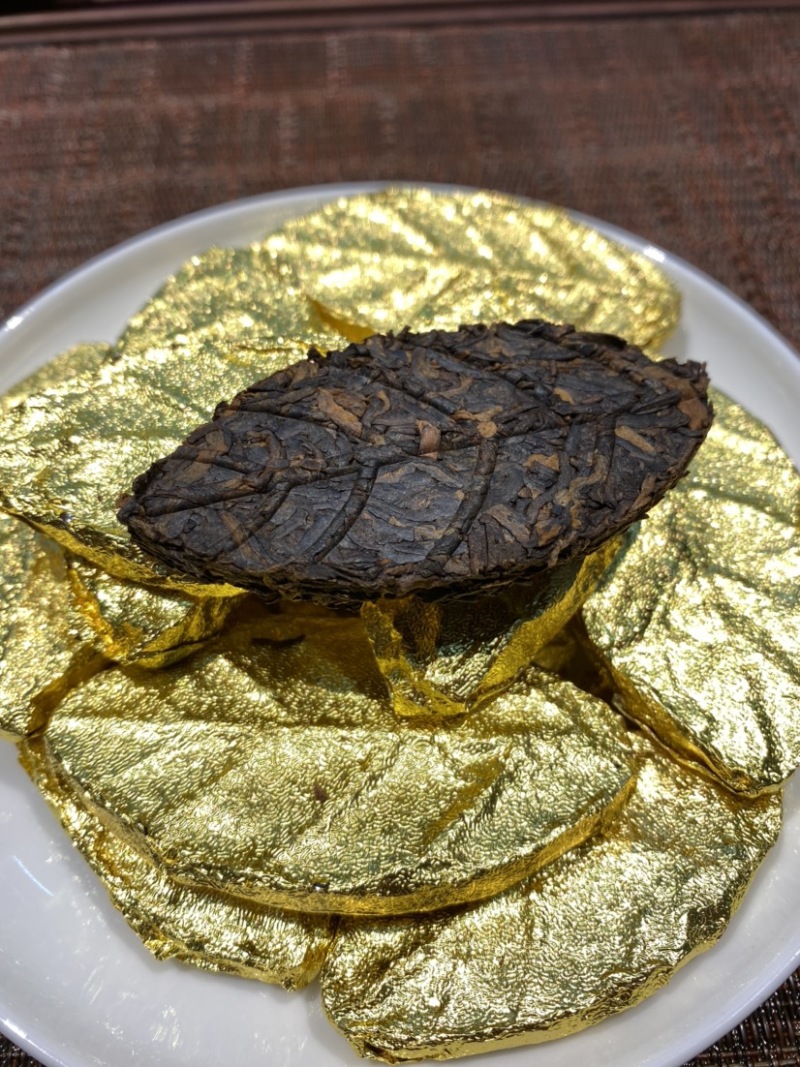 普洱茶熟茶250克69元金叶子一次一片方便携带