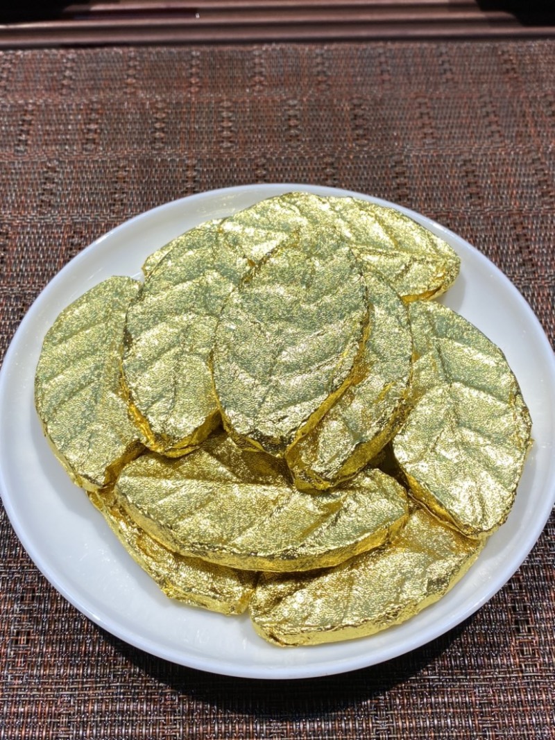 普洱茶熟茶250克69元金叶子一次一片方便携带