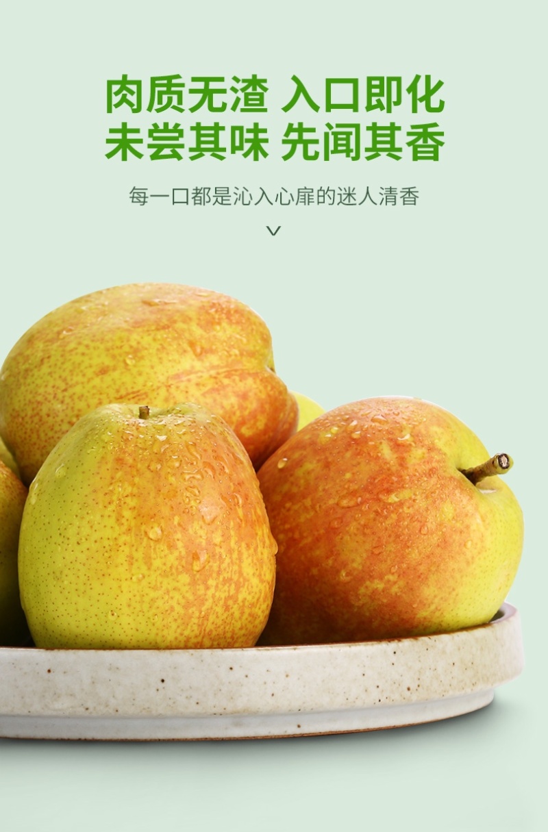 新疆库尔勒香梨时令新鲜水果精选家庭装净果