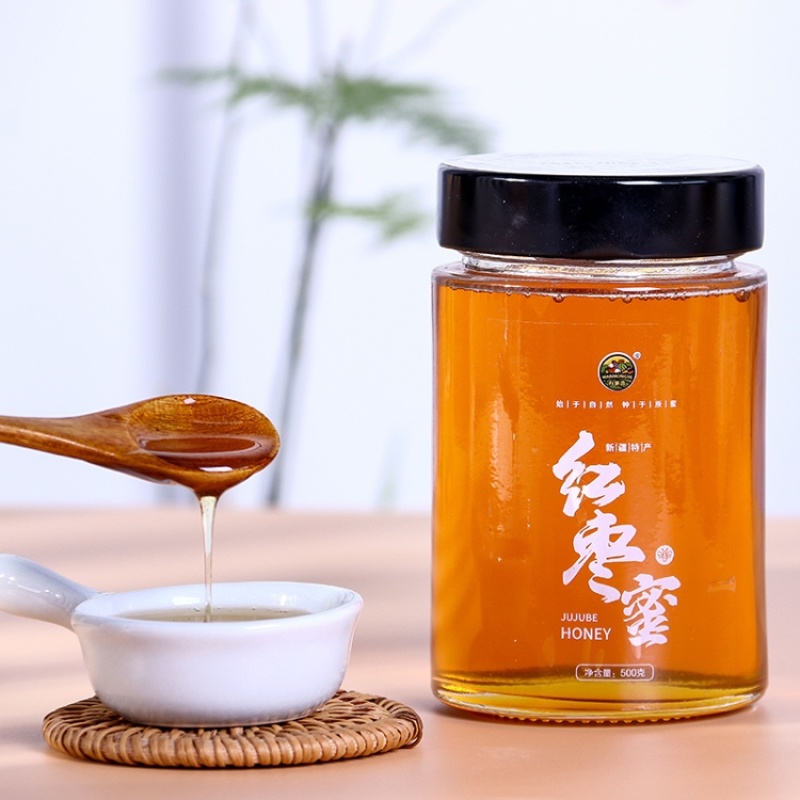 新疆阿克苏红枣蜜天然蜂蜜百花蜜成熟红枣原蜜水果花茶