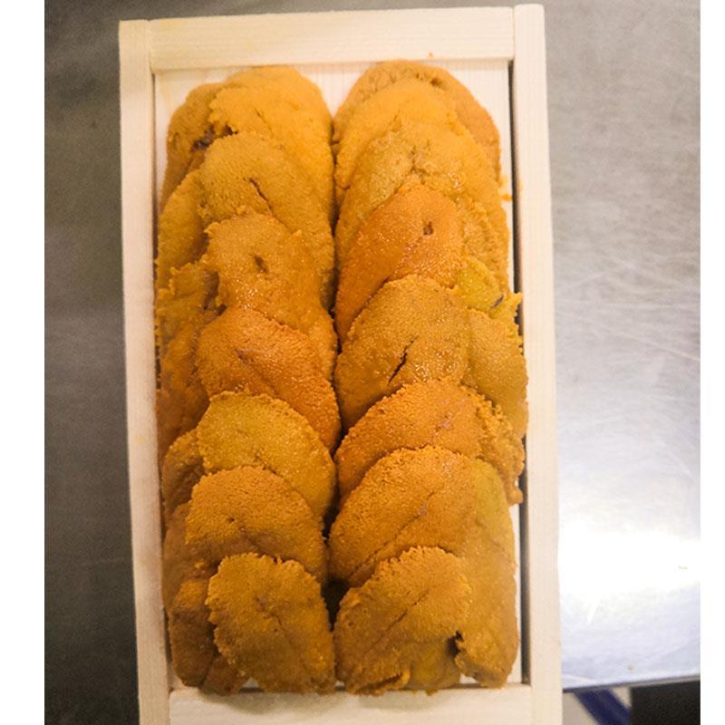 【量大优惠】大连250g活鲜海胆，木盒摆盘，批发日料刺身