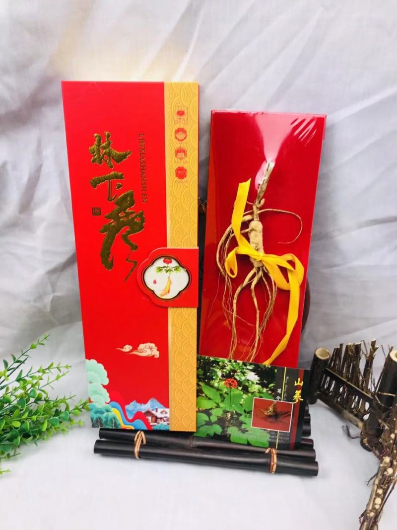 长白礼盒装林下参送礼东北土特产盒装礼品盒装