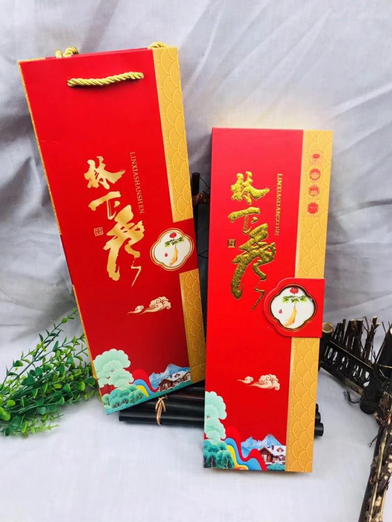 长白礼盒装林下参送礼东北土特产盒装礼品盒装