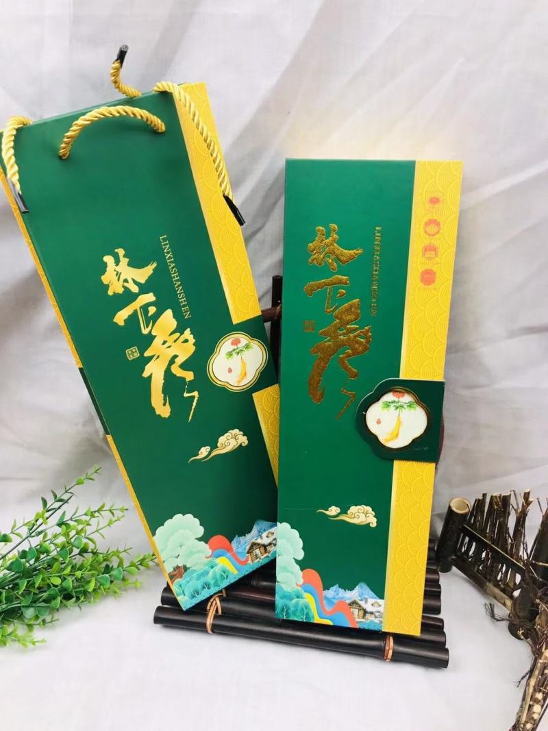 长白礼盒装林下参送礼东北土特产盒装礼品盒装