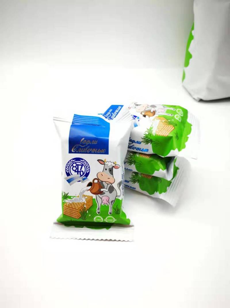 出售批发俄罗斯奶油威化饼干饼干零食网红休闲食品