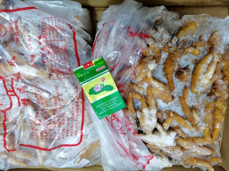特大油炸凤爪9/10个一斤毛重20斤净重12斤