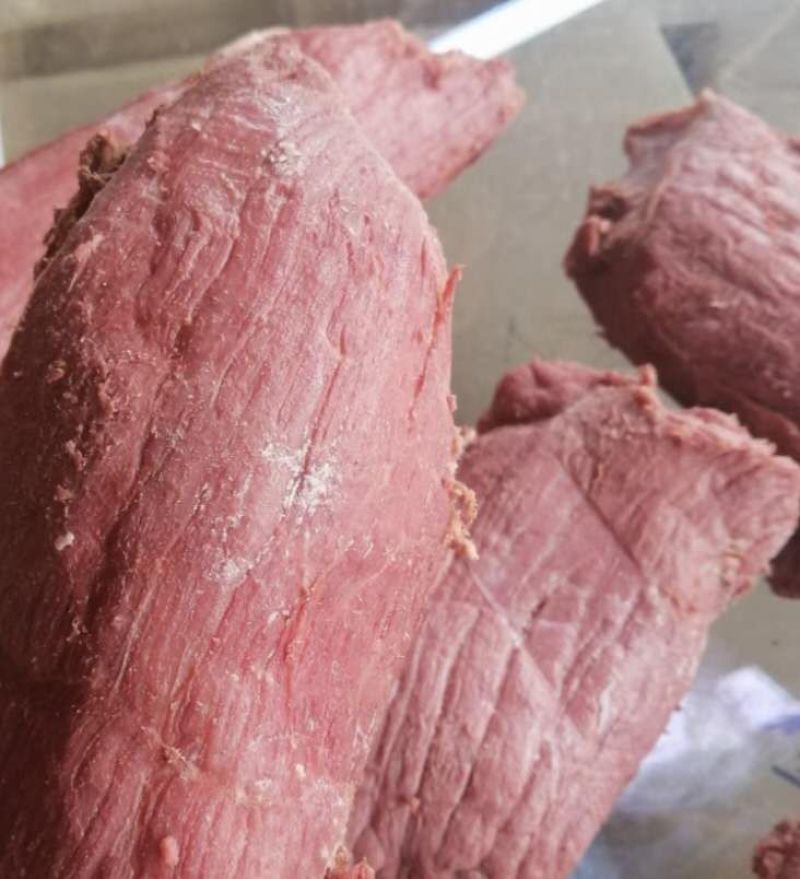 正儿八经的牛条形肉，八层熟，没打粉，没注水