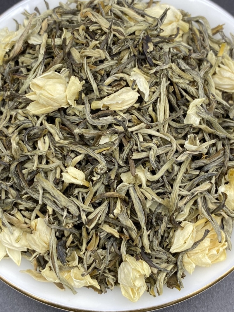 茉莉花茶飘雪250克99元包邮一斤一万多个芽头呢