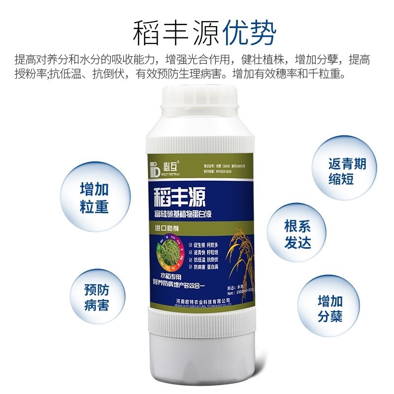 稻丰源硅肥水稻专用促生根柯杈多返青快籽粒饱抗倒伏
