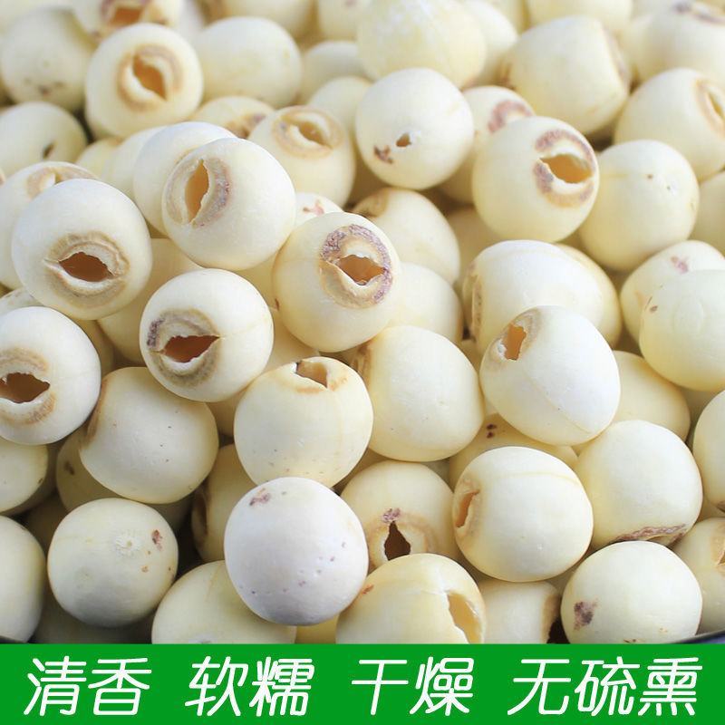 莲子去芯水洗莲节边红白莲子磨皮通心莲江西福建源产地