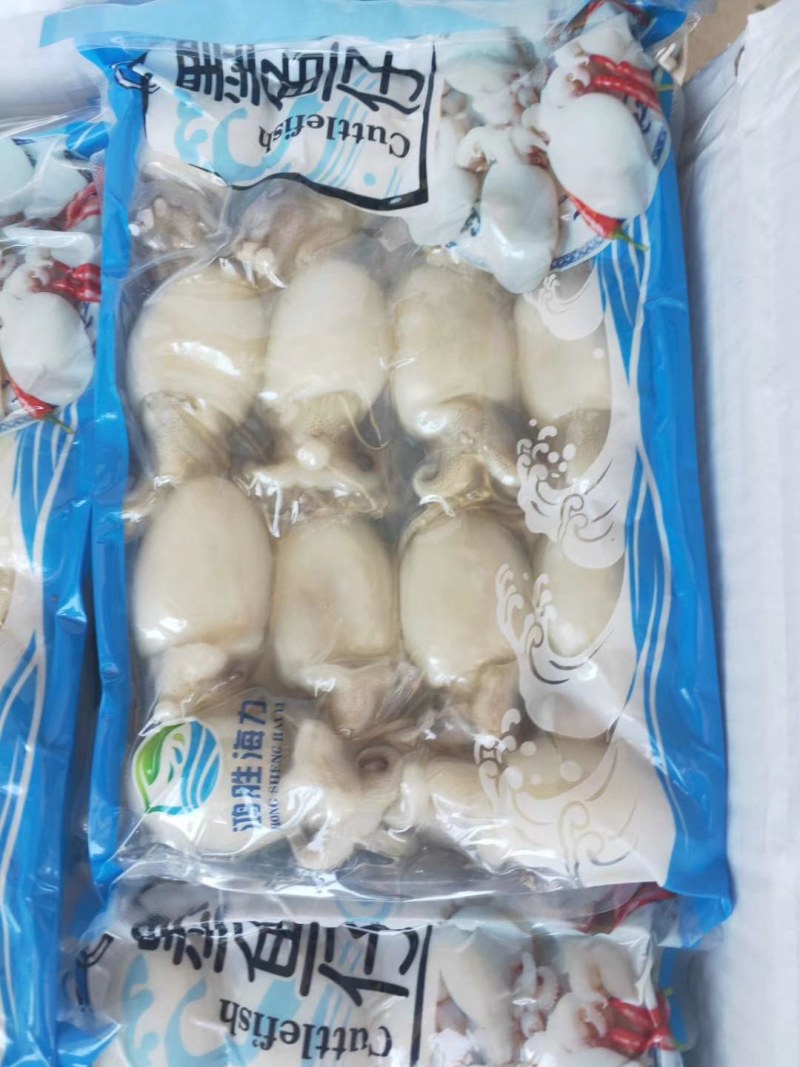 墨鱼仔爽口墨鱼仔新鲜爆头去墨囊冷冻海鲜生鲜章鱼仔小墨鱼八