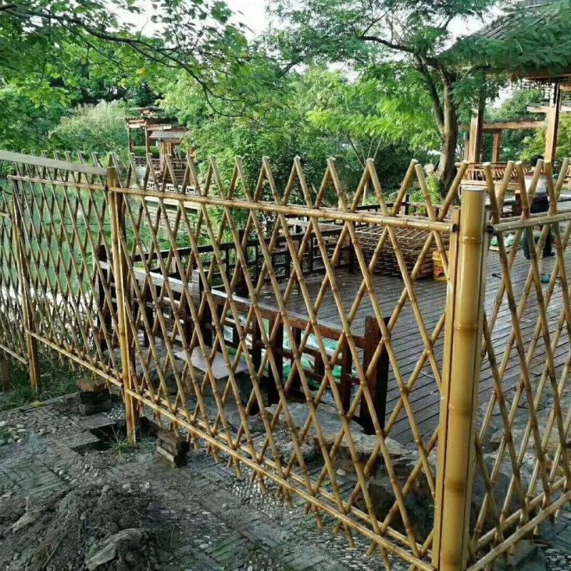 不锈钢仿竹护栏园林公园新农村竹节隔离栅栏仿真竹子篱笆围栏