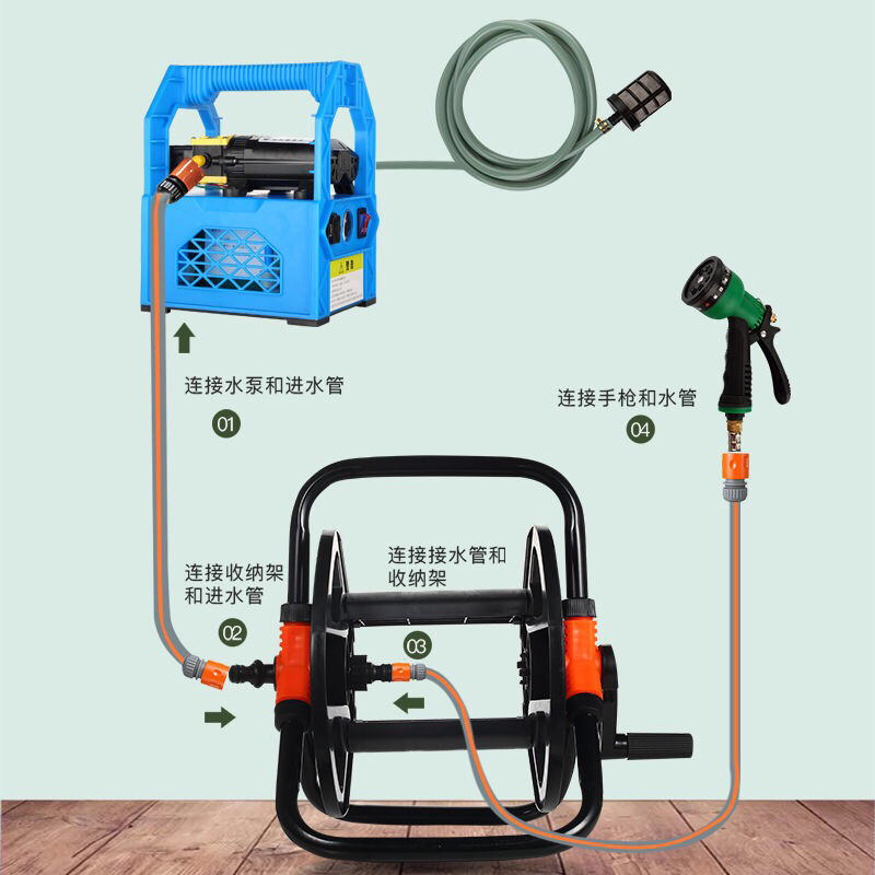 锂电池小型充电式抽水泵浇菜神器浇水机农用灌溉家用户外自吸